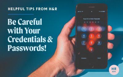 Be Careful with Your Credentials and Passwords! 